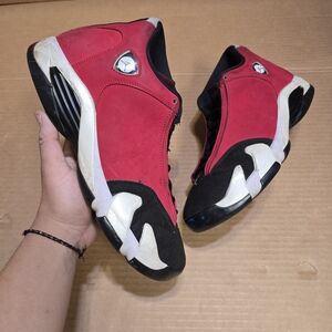 Jordan Red and Black Athletic Sneakers